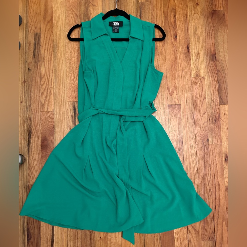 DKNY Vibrant Green Dress